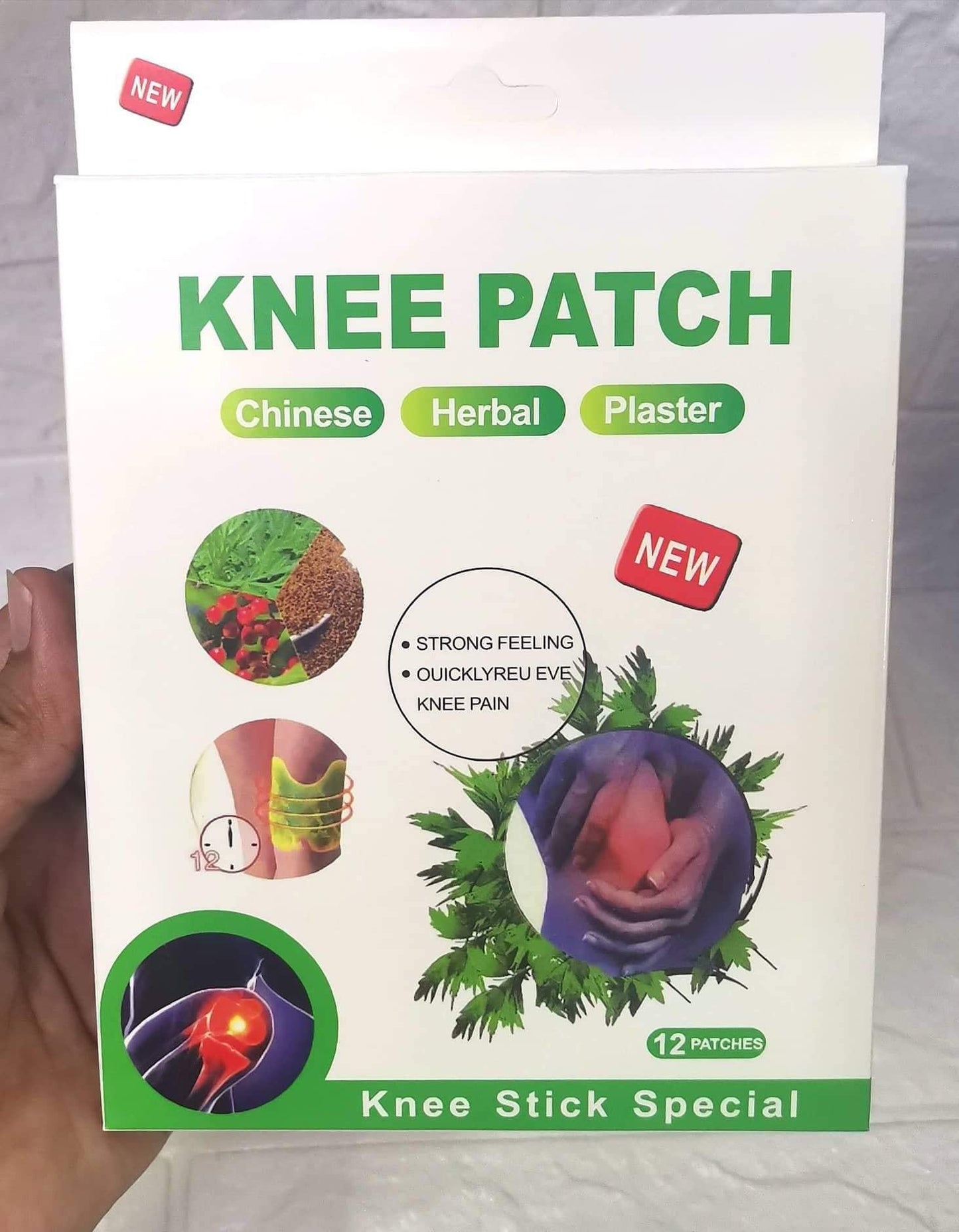 Herbal Knee Patch Extract Joint Ache Pain (12pcs/bag)