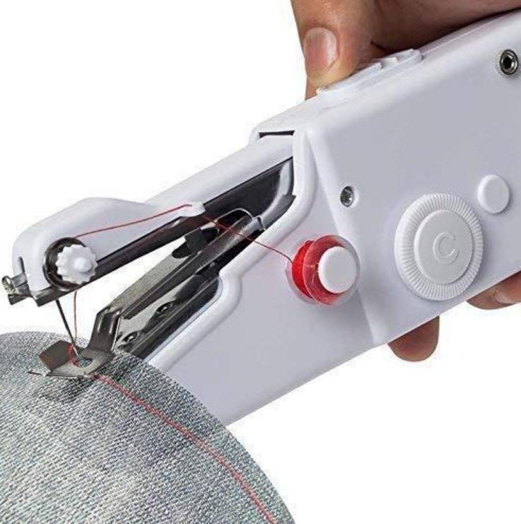 Stitch Handheld Cordless Portable White Sewing Machine