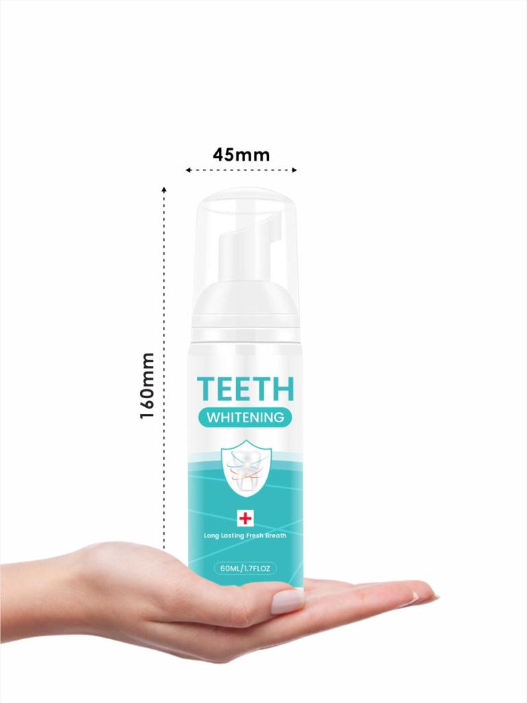 Teeth Whitening Toothpaste Foam Natural Ingredients Baking Soda for Cleaning Teeth and Improve Teeth Health 60ml